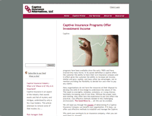 Tablet Screenshot of captive-insurance-alternatives.com